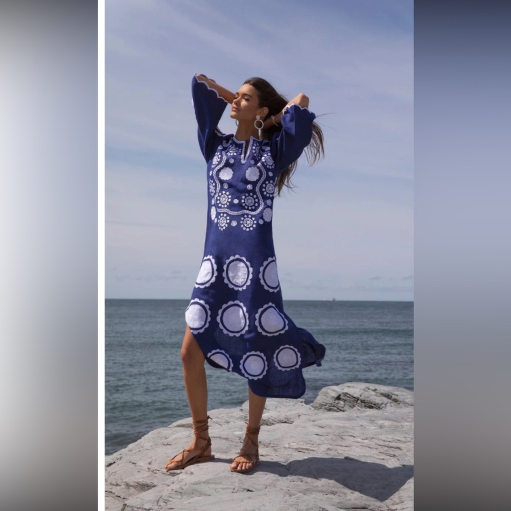 Asha by Ashley Indigo Alice Kaftan Large